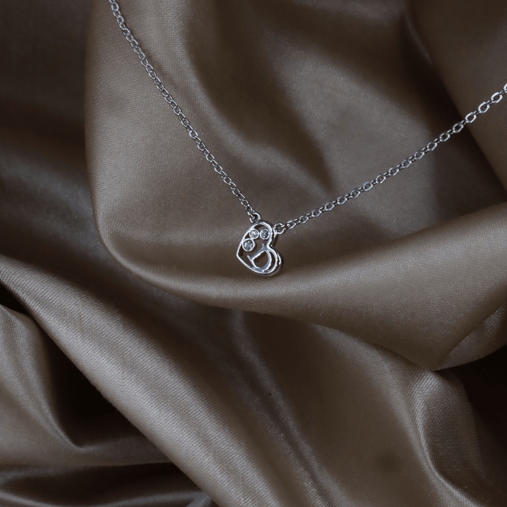 CHRISTIAN DIOR 心形水晶 Logo 項鏈 ｜ 2000年經典 - Vintasy項鏈