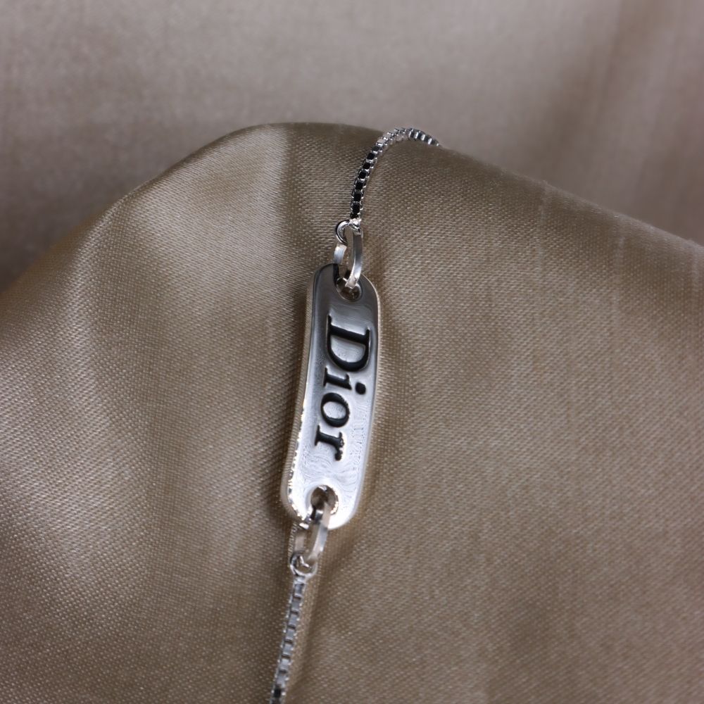 CHRISTIAN DIOR 簡約LOGO 手鏈 - Vintasy