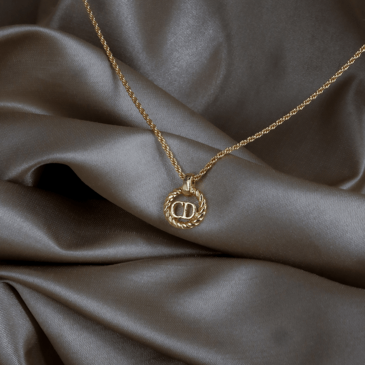 CHRISTIAN DIOR 麻花吊墜項鏈｜經典之作 - Vintasy項鏈
