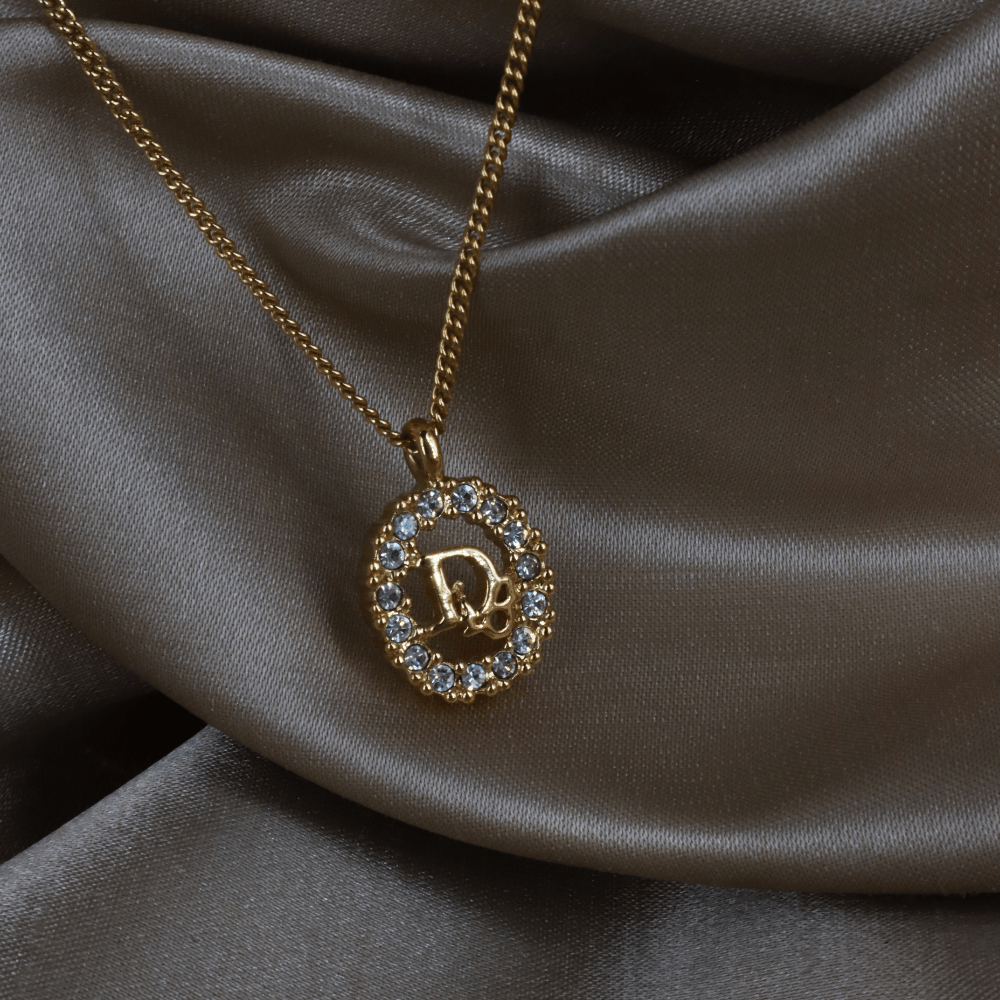 CHRISTIAN DIOR 圓型閃石項鏈 | 經典款式 - Vintasy項鏈