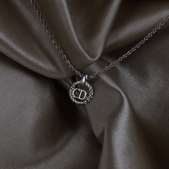 CHRISTIAN DIOR 銀麻花經典項鏈｜經典之作 - Vintasy項鏈