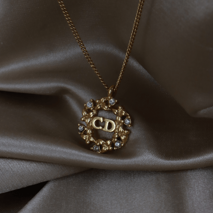 CHRISTIAN DIOR 花圈閃石項鏈｜極罕收藏級 - Vintasy項鏈