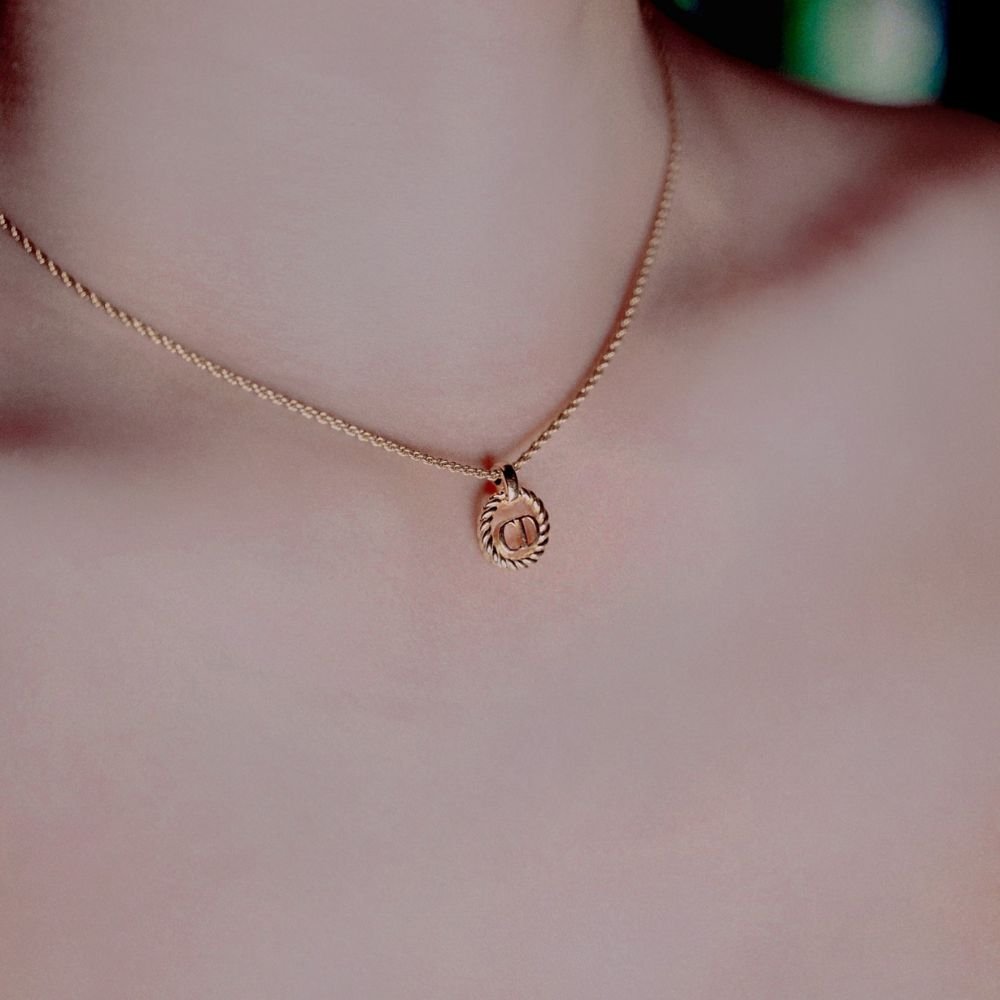【DIOR】 TEARS PENDANT NECKLACE/ゴールド/マラカイト/メンズ Dior-TEARS-Pendant-Necklace-