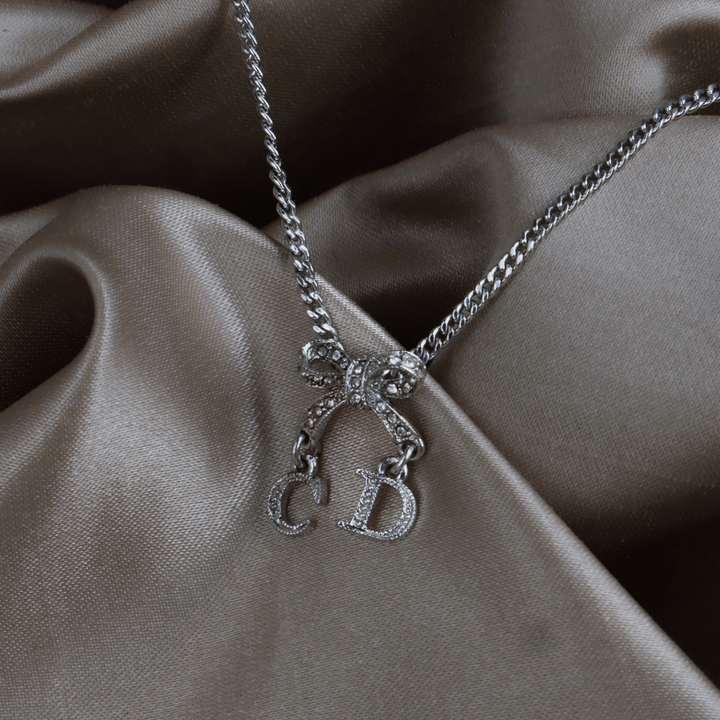 DIOR CD蝴蝶結閃石手鏈 ｜極罕00年代之選 - Vintasy項鏈