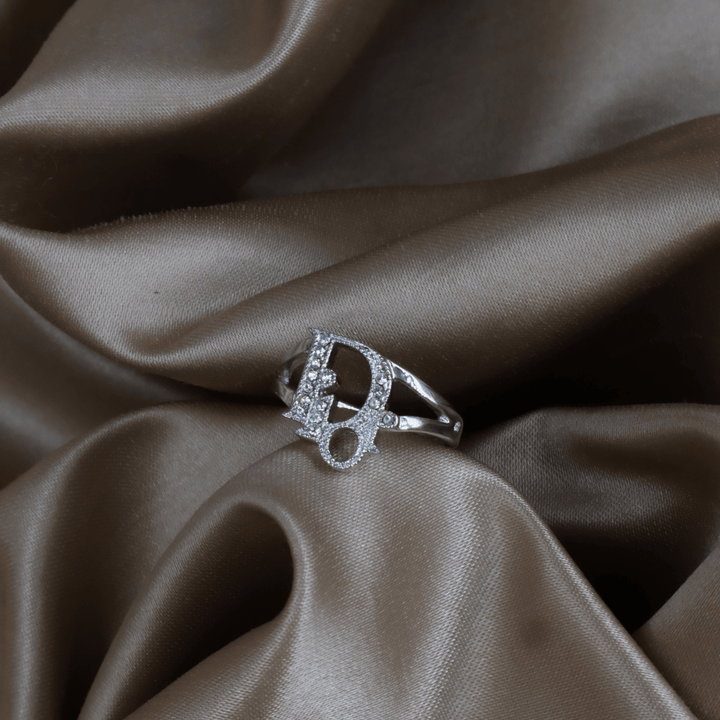 DIOR CD Logo 水晶戒指｜2000年代 - Vintasy項鏈