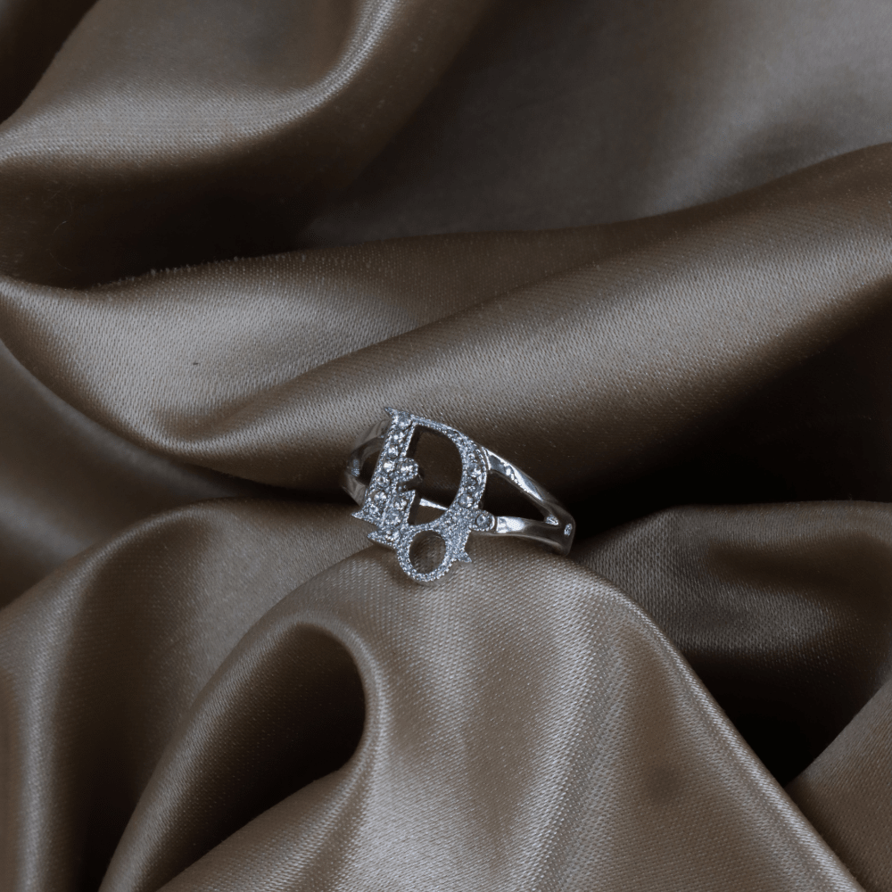 DIOR CD Logo 水晶戒指｜2000年代 - Vintasy項鏈