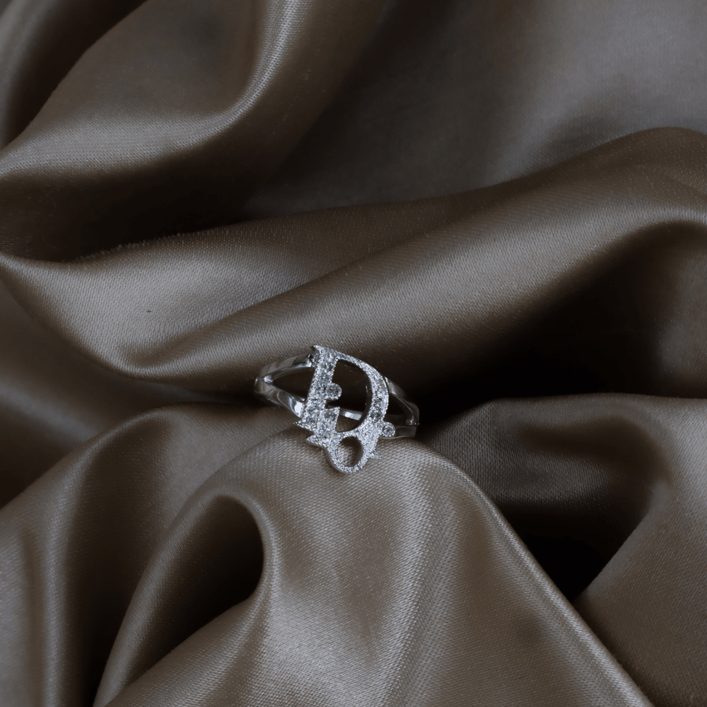 DIOR CD Logo 水晶戒指｜2000年代 - Vintasy項鏈