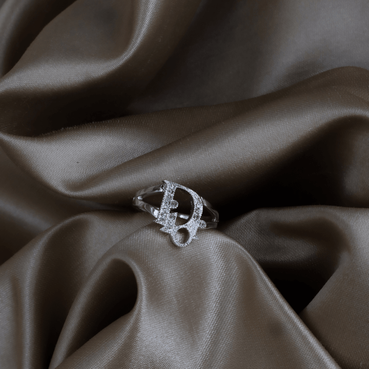 DIOR CD Logo 水晶戒指｜2000年代 - Vintasy項鏈