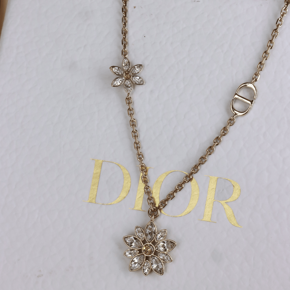 DIOR Fleur de Glace 頸鏈｜未使用美品 ｜ 2026年新款 - Vintasy項鏈