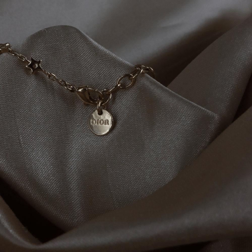 DIOR Petit CD Lucky Charms 金色幸運星CD手鏈 - Vintasy