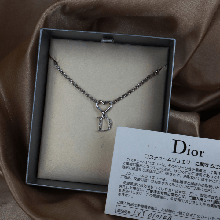 DIOR 心心相印閃石項鏈 - Vintasy