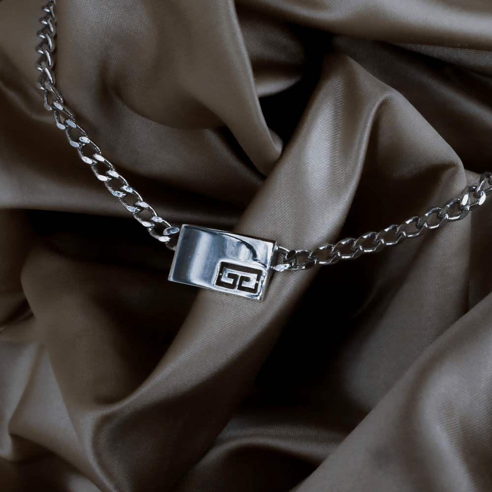 GIVENCHY 經典 G Logo 銀色鎖骨鏈（1979） ｜ Vintasy項鏈 ｜ GIVENCHY ｜ 項鏈