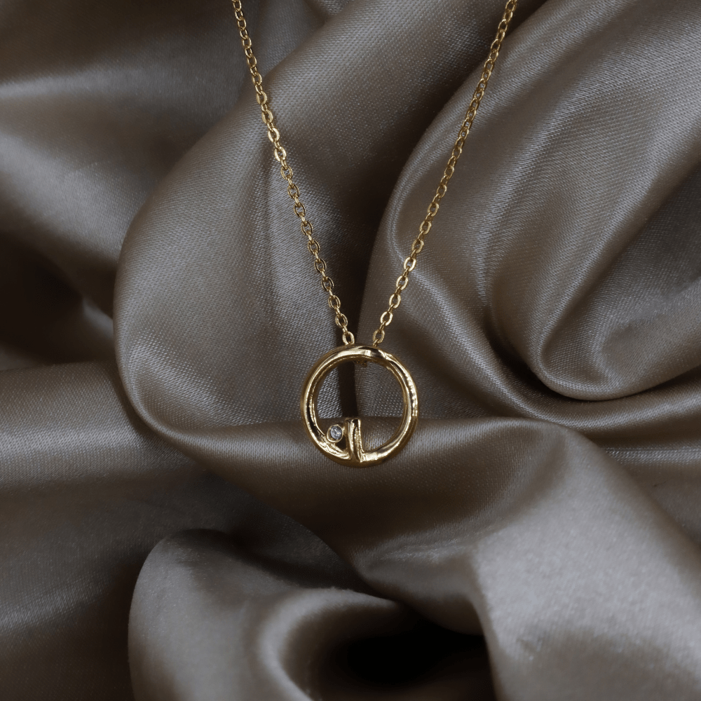 GIVENCHY G Logo 圓圈項鏈（極簡高級款）｜未使用1990年代 - Vintasy