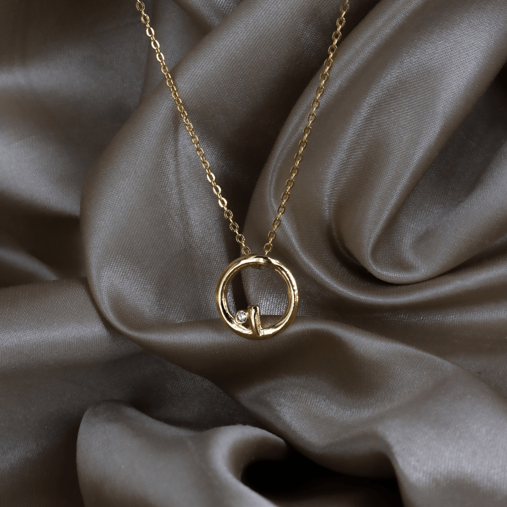 GIVENCHY G Logo 圓圈項鏈（極簡高級款）｜未使用1990年代 - Vintasy