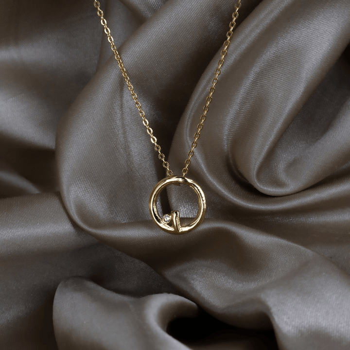 GIVENCHY G Logo 圓圈項鏈（極簡高級款）｜未使用1990年代 - Vintasy