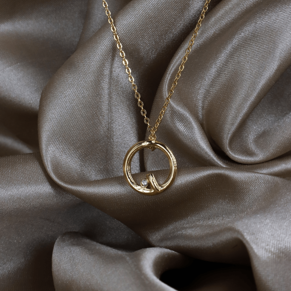 GIVENCHY G Logo 圓圈項鏈（極簡高級款）｜未使用1990年代 - Vintasy