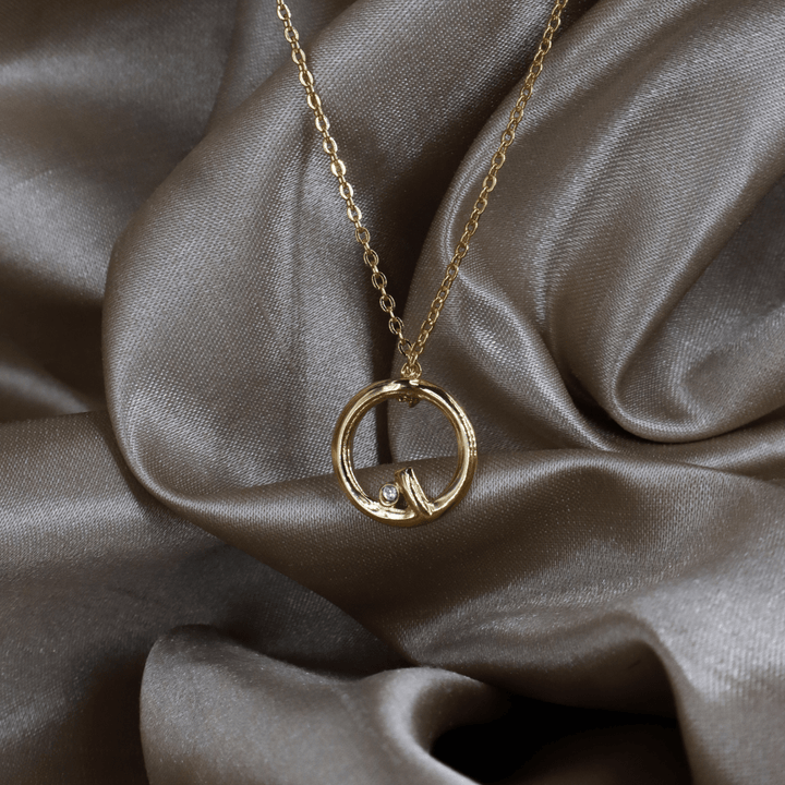 GIVENCHY G Logo 圓圈項鏈（極簡高級款）｜未使用1990年代 - Vintasy