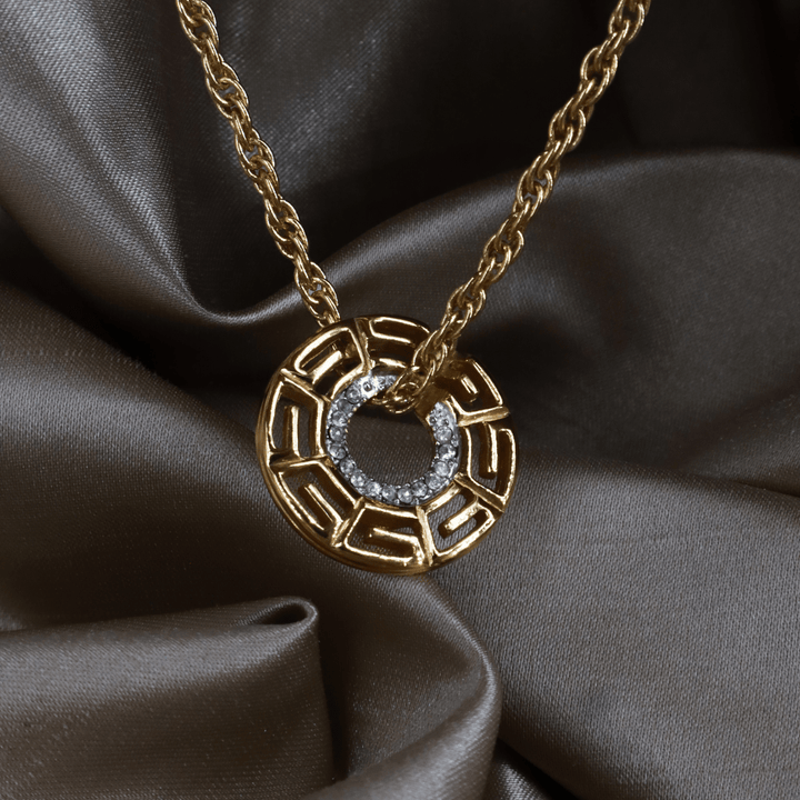 GIVENCHY G Logo 鏤空圓環項鏈（金色）｜未使用品 ｜｜VINTASY 中古美品 ｜ 香港最大型中古首飾收藏店｜ GIVENCHY ｜ 項鏈