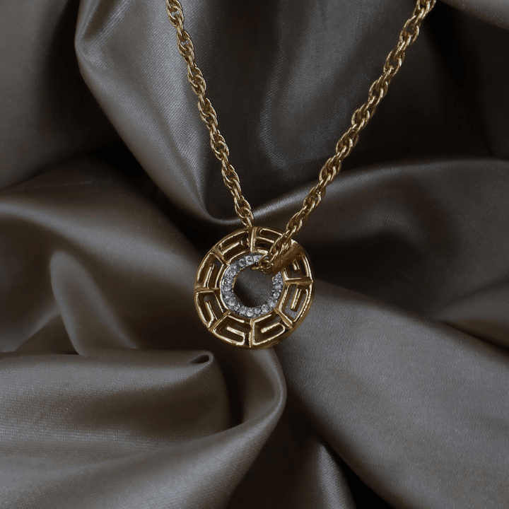 GIVENCHY G Logo 鏤空圓環項鏈（金色）｜未使用品 ｜｜VINTASY 中古美品 ｜ 香港最大型中古首飾收藏店｜ GIVENCHY ｜ 項鏈