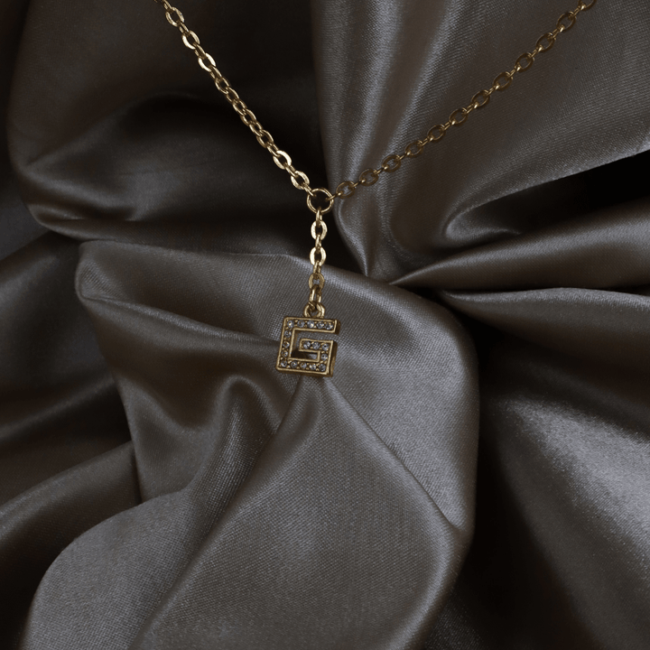 GIVENCHY G Logo 水鑽 Y 字項鏈 - Vintasy項鏈