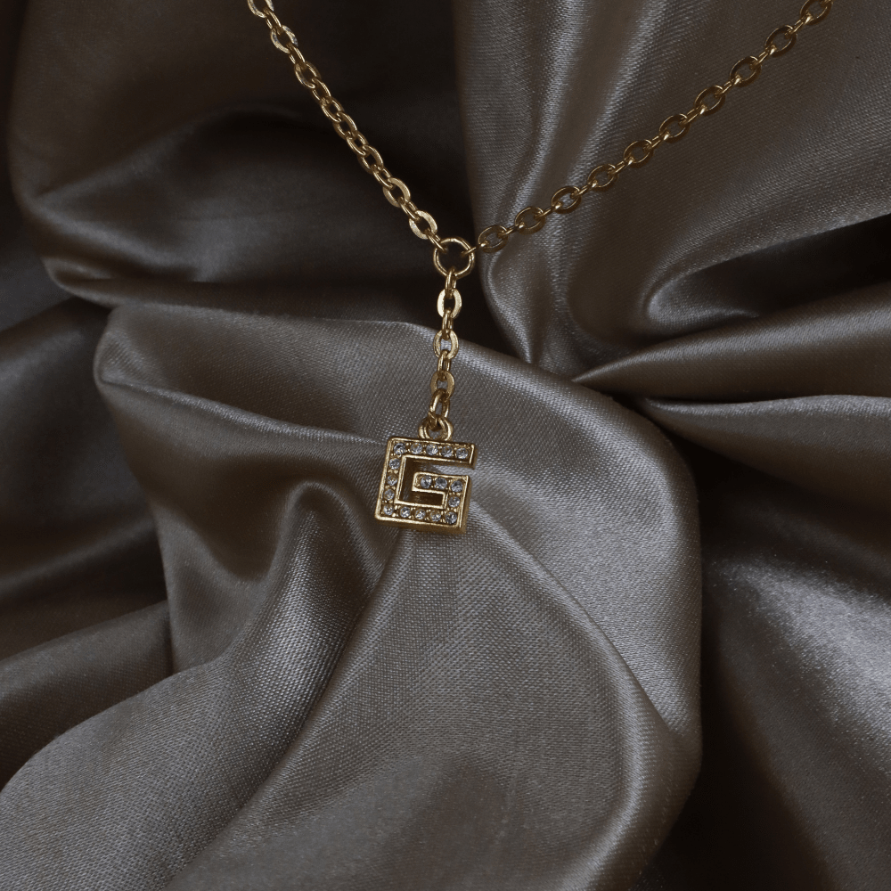 GIVENCHY G Logo 水鑽 Y 字項鏈 - Vintasy項鏈
