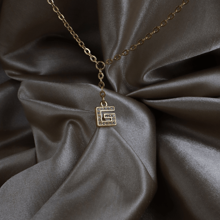 GIVENCHY G Logo 水鑽 Y 字項鏈 - Vintasy項鏈