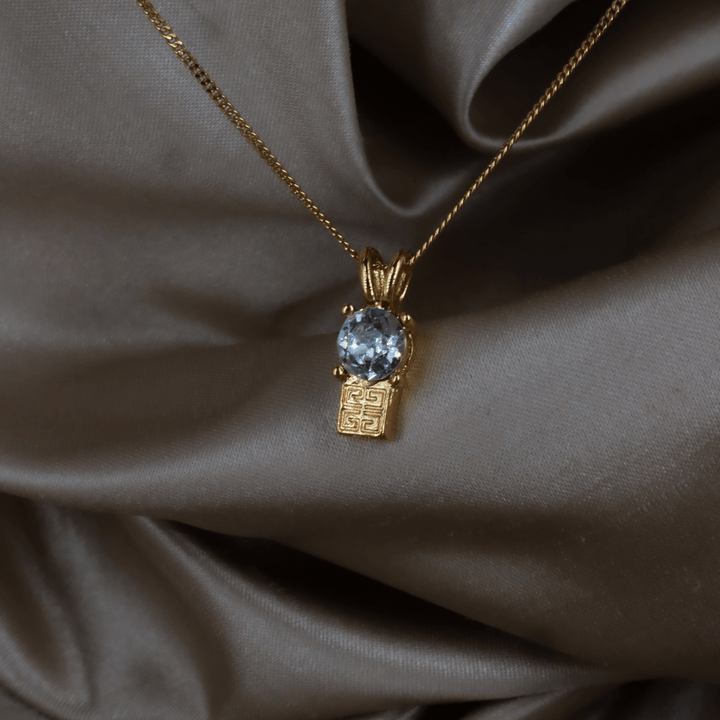 GIVENCHY 水晶 Logo 吊墜項鏈｜經典系列 - Vintasy項鏈