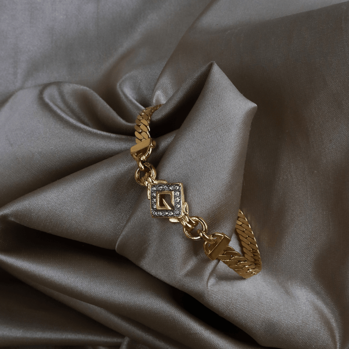 GIVENCHY 經典Logo水晶手鏈 - Vintasy手鏈