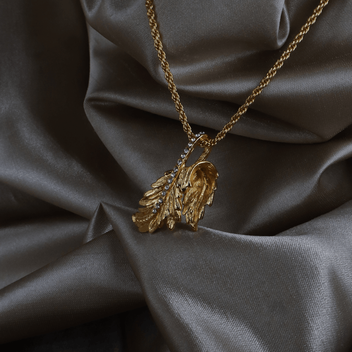 GIVENCHY 水晶羽翼流蘇吊墜項鏈 ｜｜VINTASY 中古美品 ｜ 香港最大型中古首飾收藏店｜ GIVENCHY ｜ 項鏈