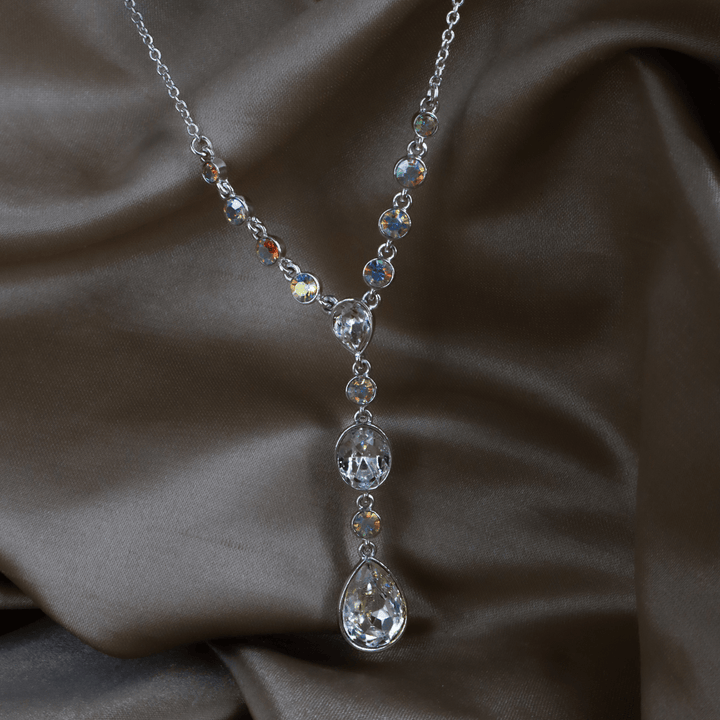 GIVENCHY 多彩水晶垂墜項鏈 ｜未使用級 - Vintasy