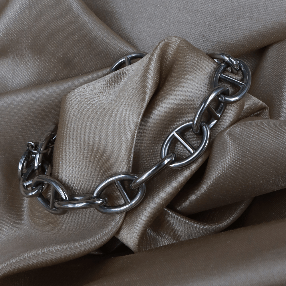 GUCCI Interlocking G Gunmetal 手鏈 - Vintasy手鏈