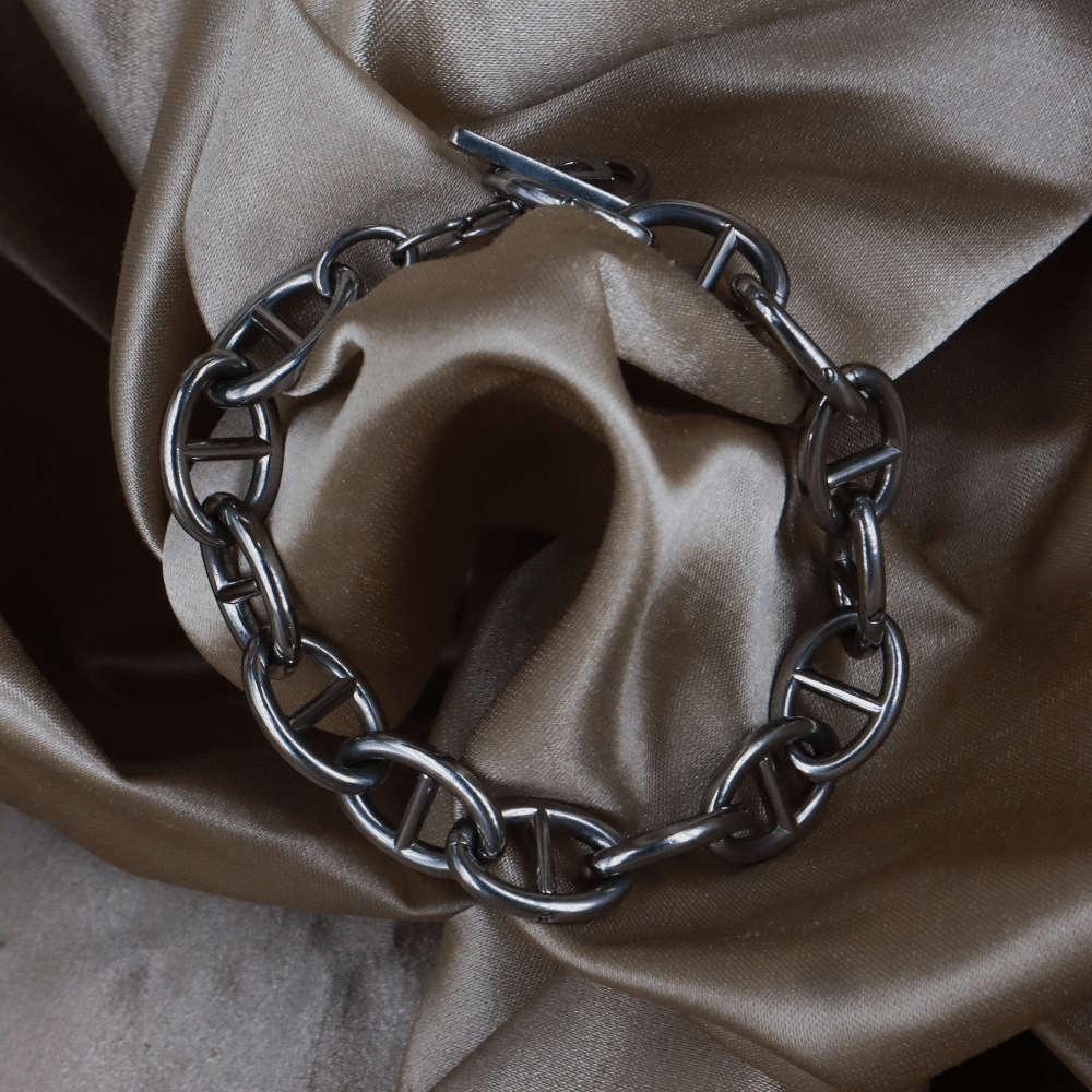 GUCCI Interlocking G Gunmetal 手鏈 - Vintasy手鏈
