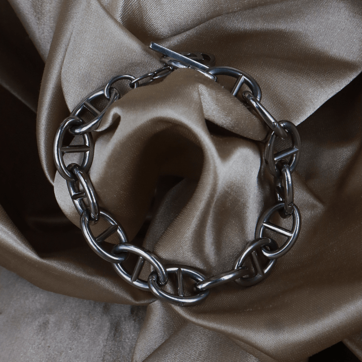 GUCCI Interlocking G Gunmetal 手鏈 - Vintasy手鏈