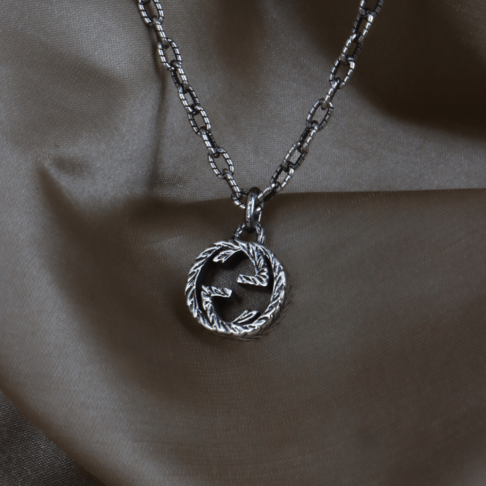 GUCCI INTERLOCKING G LOGO 吊墜項鏈 - Vintasy項鏈