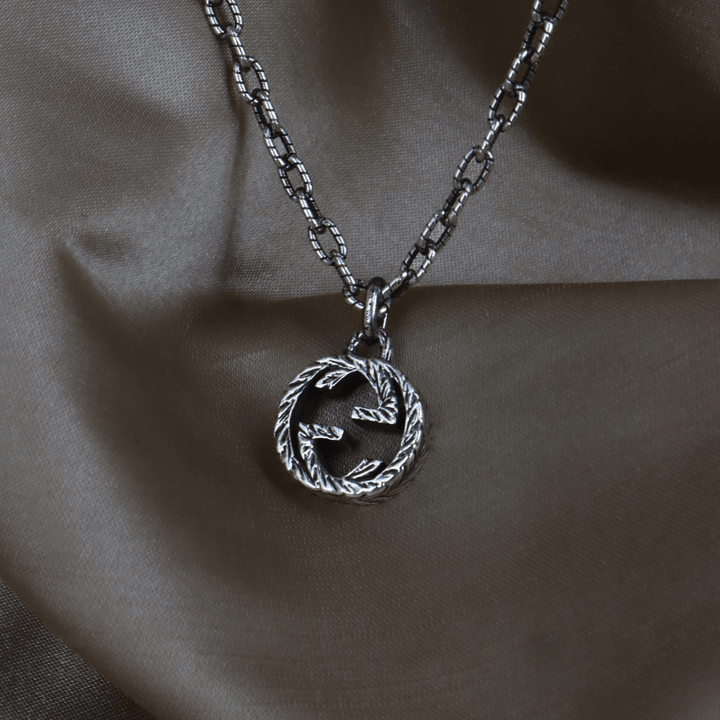 GUCCI INTERLOCKING G LOGO 吊墜項鏈 - Vintasy項鏈