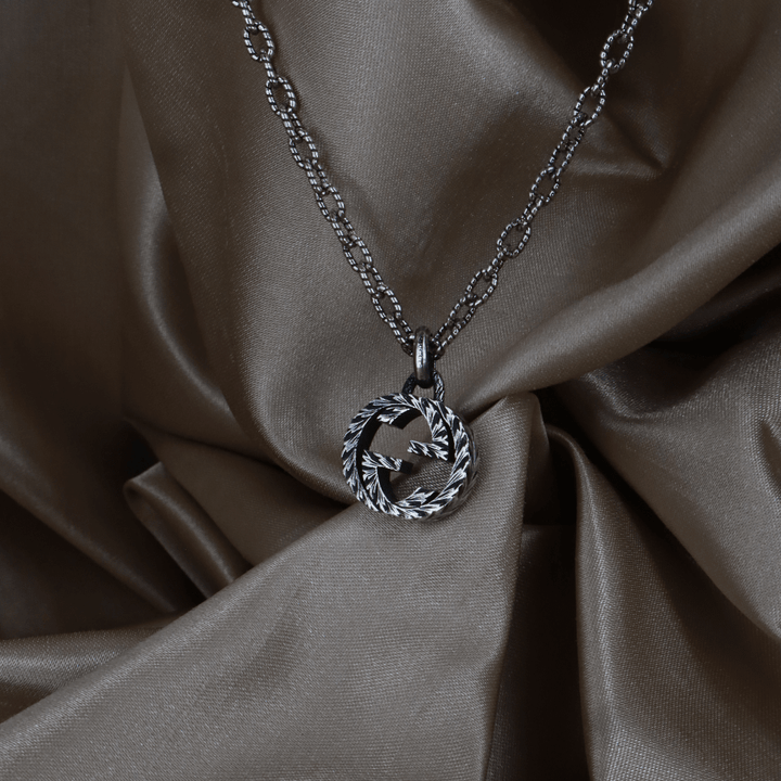 GUCCI INTERLOCKING G LOGO 吊墜項鏈 ｜未使用級美品 - Vintasy項鏈