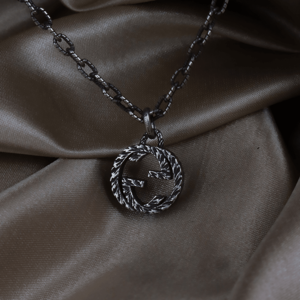 GUCCI INTERLOCKING G LOGO 吊墜項鏈 - Vintasy項鏈