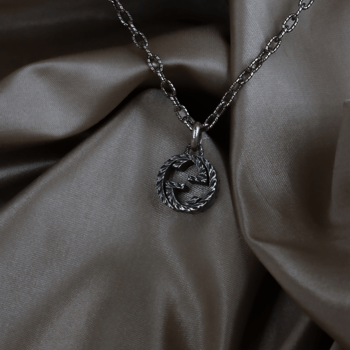 GUCCI INTERLOCKING G LOGO 吊墜項鏈 - Vintasy項鏈