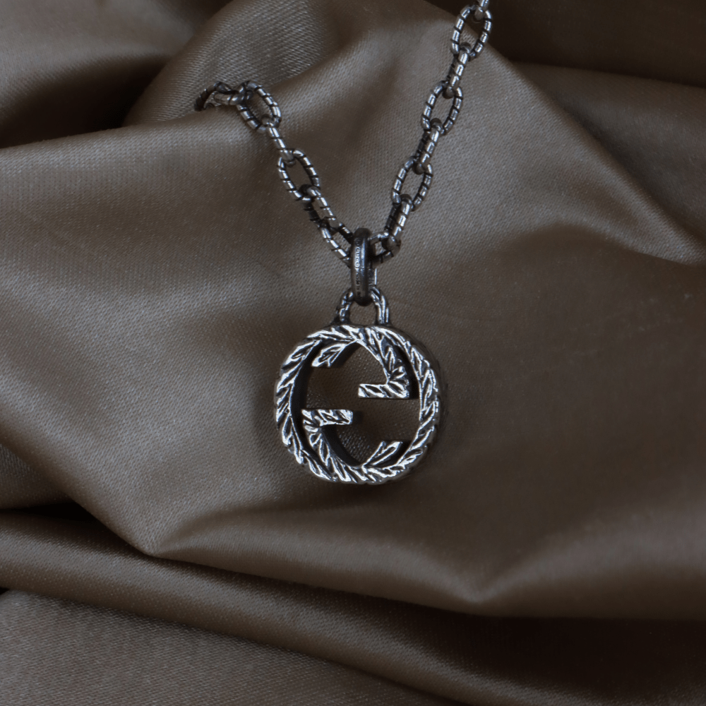 GUCCI INTERLOCKING G LOGO 吊墜項鏈 - Vintasy項鏈
