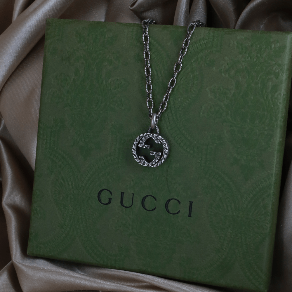 GUCCI INTERLOCKING G LOGO 吊墜項鏈 - Vintasy項鏈