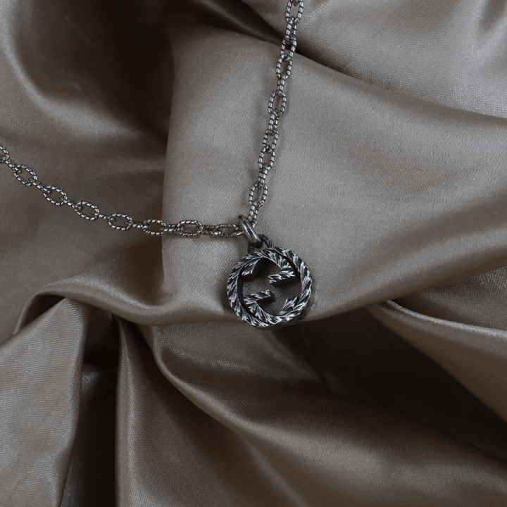GUCCI INTERLOCKING G LOGO 吊墜項鏈 ｜未使用級美品 - Vintasy項鏈