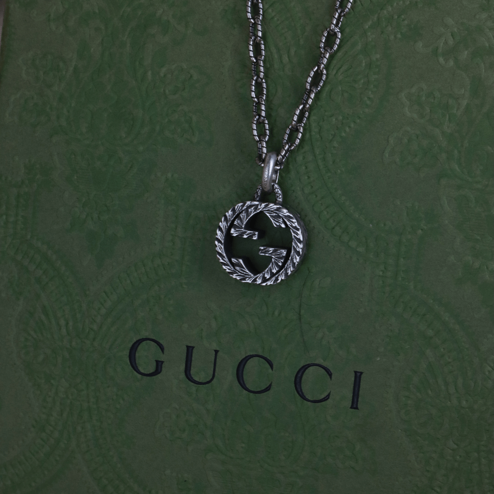 GUCCI INTERLOCKING G LOGO 吊墜項鏈 - Vintasy項鏈