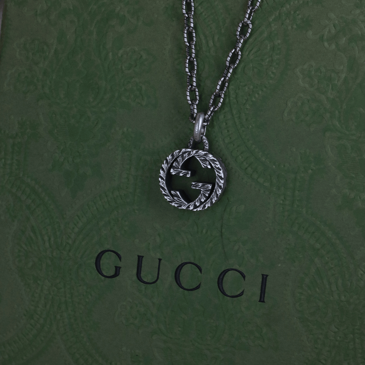 GUCCI INTERLOCKING G LOGO 吊墜項鏈 - Vintasy項鏈