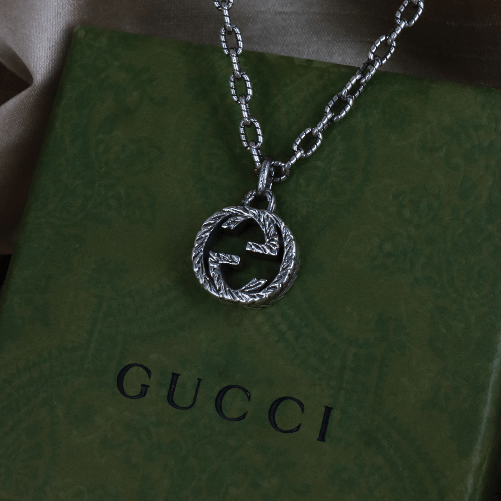 GUCCI INTERLOCKING G LOGO 吊墜項鏈 - Vintasy項鏈