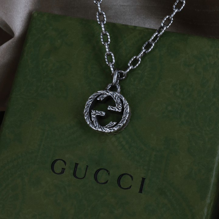 GUCCI INTERLOCKING G LOGO 吊墜項鏈 - Vintasy項鏈