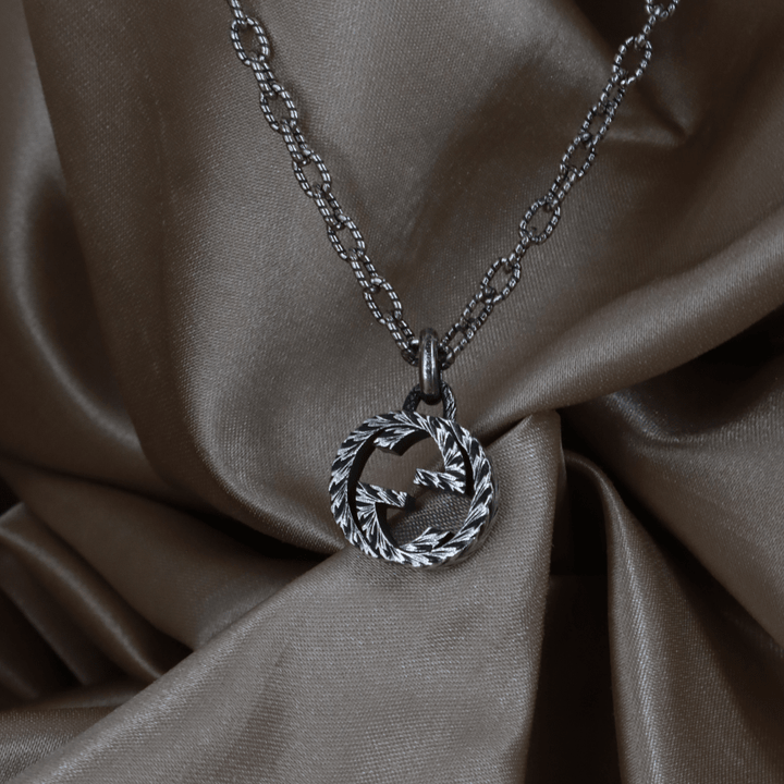 GUCCI INTERLOCKING G LOGO 吊墜項鏈 ｜未使用級美品 - Vintasy項鏈