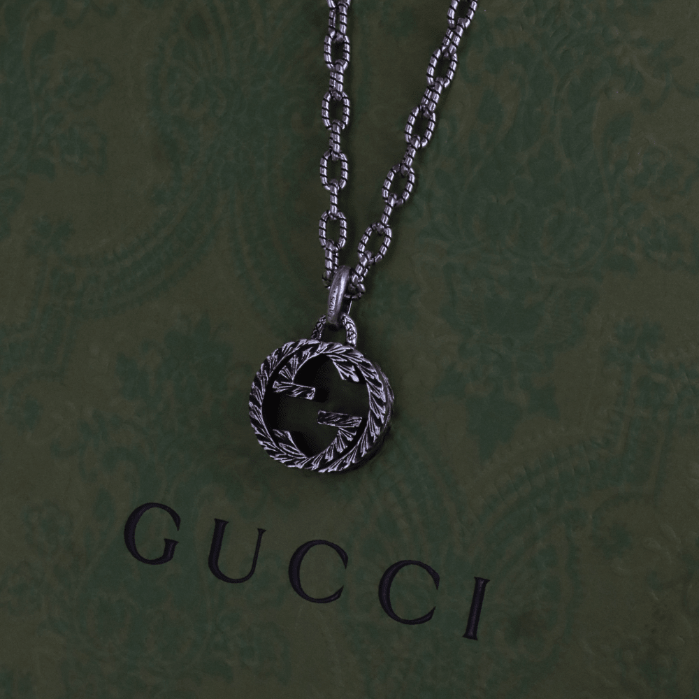 GUCCI INTERLOCKING G LOGO 吊墜項鏈 - Vintasy項鏈