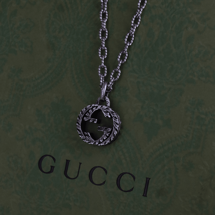 GUCCI INTERLOCKING G LOGO 吊墜項鏈 - Vintasy項鏈
