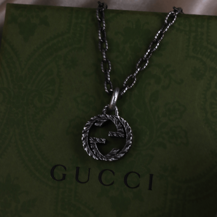 GUCCI INTERLOCKING G LOGO 吊墜項鏈 - Vintasy項鏈