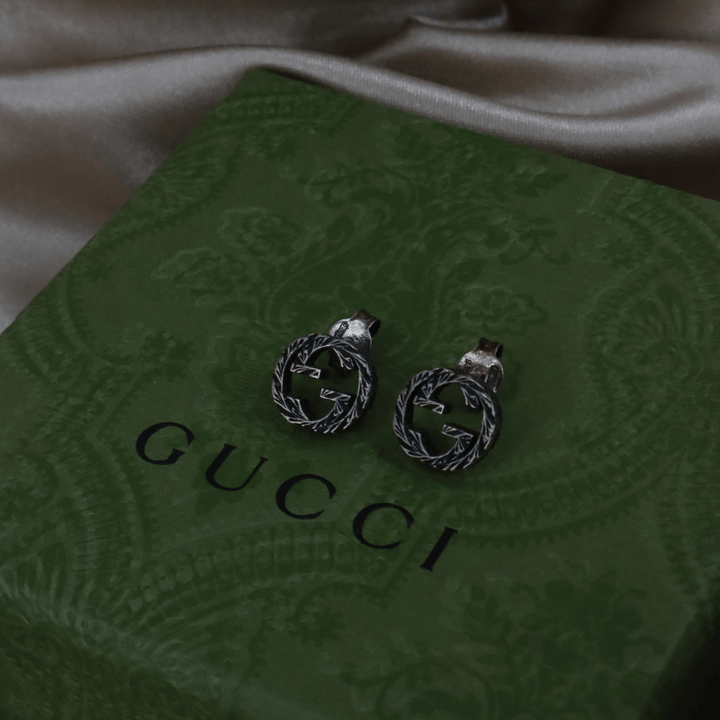 GUCCI Interlocking G銀耳環 | 經典設計 - Vintasy